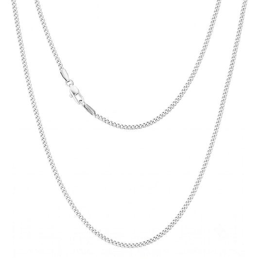 iceX 9mm Silver Miami Cuban Link Chain on 316L stainless steel